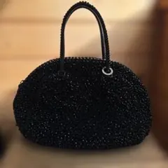 アンテプリマ カルツォーネ スモール エナメルブラック ワイヤーバッグ