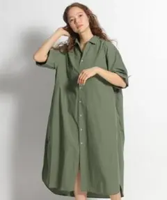 オリーブグリーン シャツワンピース サイズ04