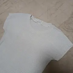 【CORDIER】フレンチスリーブブラウス 　白×黒水玉柄のサムネイル