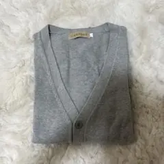 CAMPURE グレー Vネックカーディガン