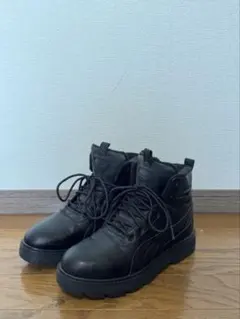 PUMA ブラック ハイカットスニーカー 25cm　 ピュアテックス