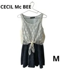 CECIL Mc BEE ノースリーブワンピース レース Mサイズ