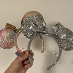 ディズニーミニーマウスカチューシャ スパンコール　2個セット