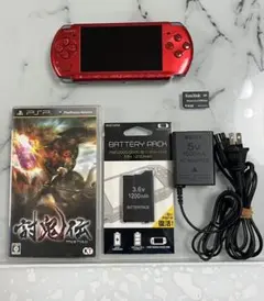 美品 。PSP3000 本体　ラディアントレッド。
