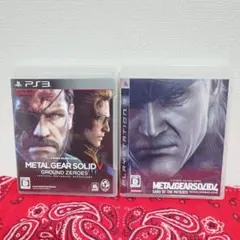 【PS3】　2枚セット　メタルギアソリッド　4　/　V　ソフト　プレステ3
