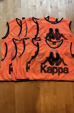 Kappa オレンジ メッシュ ビブス 2-10