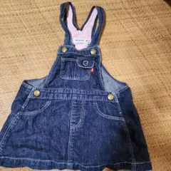 MIKI HOUSE ジャンバースカート M デニム