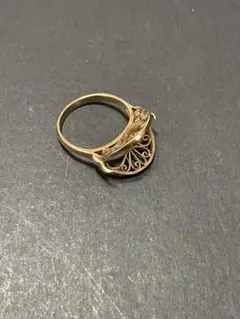 本物保証刻印K18サファイア2.76 ダイヤモンド0.4ct リング10.41g 