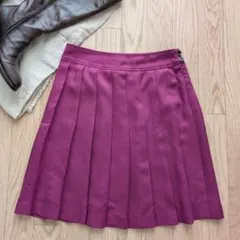 スピックアンドスパン ミニスカート パープル系 美品 34 S プリーツのサムネイル