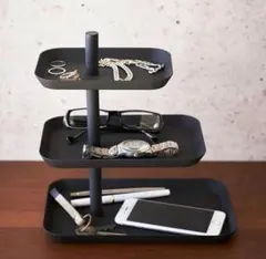 山崎実業 アクセサリー ３段 トレー