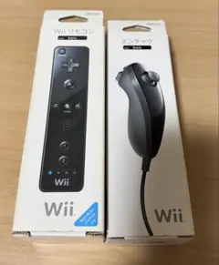 【新品未使用品】wiiリモコン＆ヌンチャク（ブラック）セット
