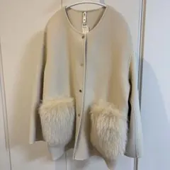 U Big ポケットファーコート