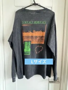 新品 藤井風 ダメージロンTシャツ ブラック Sサイズ ステッカー - メルカリ
