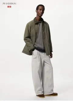 2025AW UNIQLO JWA コーデュロイワークパンツ グレー Lサイズ