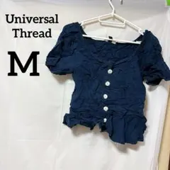 美品✨️Universal Thread【M】無地 薄手 ダークブルー 半袖