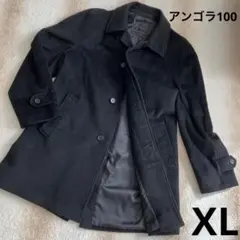 《極美品》バレストリーノ ステンカラーコート アンゴラ100% 大きいサイズ