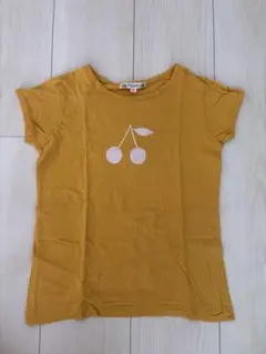 ボンポワン　120㎝　Tシャツ　マスタード