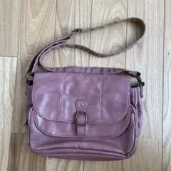 【美品】ショルダーバッグ　ピンク　ポケット複数
