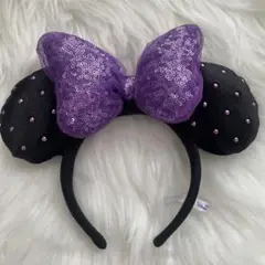 ミニー カチューシャ ハロウィン 紫