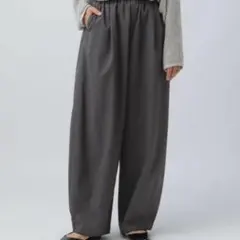 レプシィム　スラックスコクーンパンツ　チャコールグレー