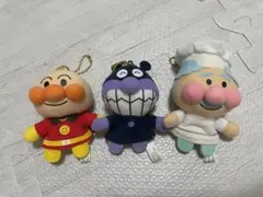 アンパンマン ぬいぐるみマスコット 指人形3体セット