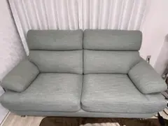 ニトリ　マイス　2人掛け　中古 ニトリ座椅子ローソファー2人掛け (ぴ) 荒子のソファ《2人掛けソファ