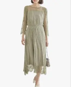 【美品】ロペピクニック Mon E’toile/モンエトワール レースドレス