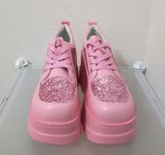 SHEIN スニーカー 厚底 ピンク ラメ