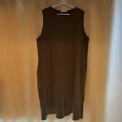 Imbliss ノースリーブロングワンピース ブラウン