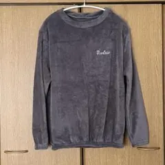 フリース　裏起毛　ルームウェア　パジャマ　グレー　M レディース