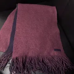 バーガンディ ワインレッド ネイビー マフラー