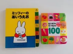ミッフィーのあいうえお・はじめてのたべもの100 知育絵本2冊セット