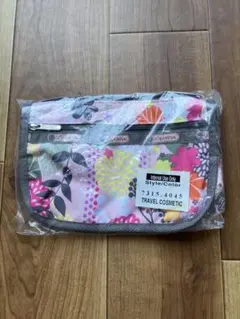レスポ トラベルコスメポーチ 花柄
