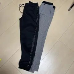 定価約5万 雑誌掲載 LOVELESSテープライン ジョガー＆チェックパンツ
