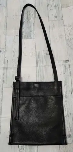 【極美品】PAPILLONNER バックルワンショルダーバッグ　黒 ear PAPILLONNER ショルダーバッグ バッグ 「kawa-kawa(カワカワ