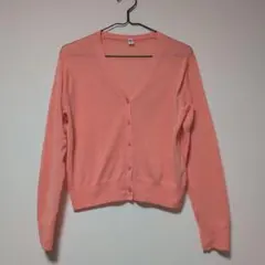 UNIQLO 長袖 カーディガン オレンジ