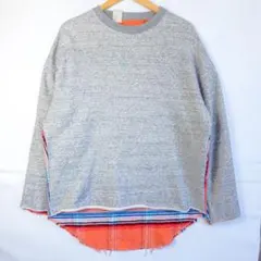 【40 / 美品】N.HOOLYWOOD エヌハリウッド スウェット チェックのサムネイル
