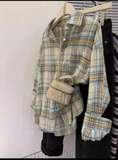 シャツ 長袖 チェック