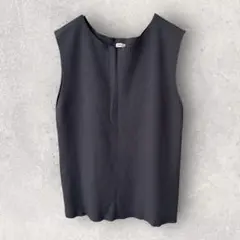 イエナ レーヨンコットン RIB ボートネック ノースリーブ プルオーバー