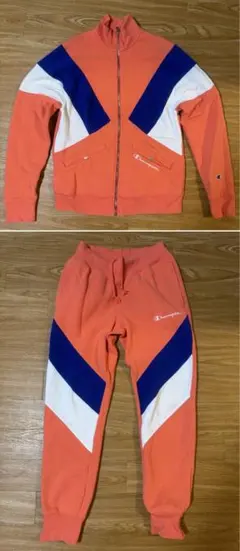 Champion REVERSE WEAVE セットアップ 上下 S ピンク