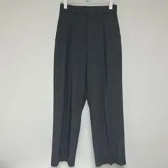美品　UNIQLO／ユニクロ　タックワイドパンツ　M グレー