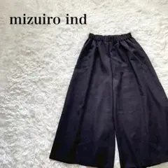 mizuiroind ミズイロインド ワイドパンツ ウエストゴム ブラック M