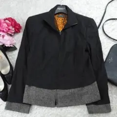 G4673*KRIZIA クリツィア☆ジャケット☆ブルゾン☆グレー☆42