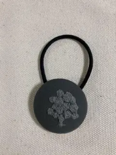 ♪c&s  アナベル♪0241くるみボタン ヘアゴム ハンドメイド