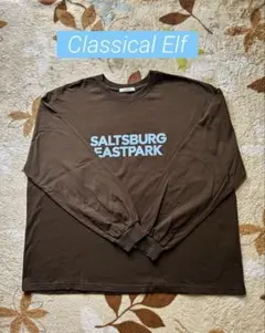 CLASSICAL ELF 厚盛プリント綿100%英字ロゴロンT