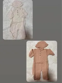 ベビー ロンパース 帽子 セット 2点