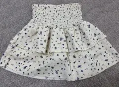 ZARAキッズ 花柄 フレアスカート インナーパンツ付き　122