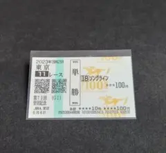 ソングライン　安田記念　単勝馬券