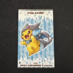 名刺　ピカチュウ　ポンチョ2枚 ポケットモンスター 名刺カード メガタブンネのポンチョを着た