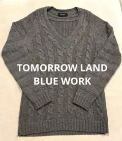 【TOMORROW LAND 】BLUE WORK アルパカセーター